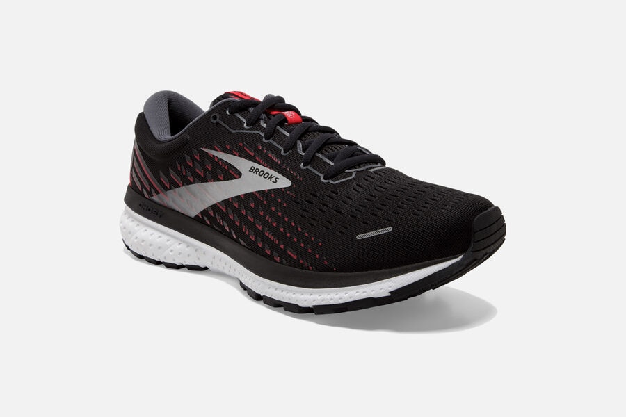 Ghost 13 Road Brooks Running Shoes NZ Mens - Black/Grey - FGZRAM-693